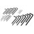 Siegen S0465 Hex Key Set 25pc