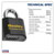 Sealey PL603 Steel Body Combination Padlock 62mm