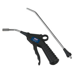 Sealey SA914 Air Blow Gun with Safety Nozzle and 2 Extensions