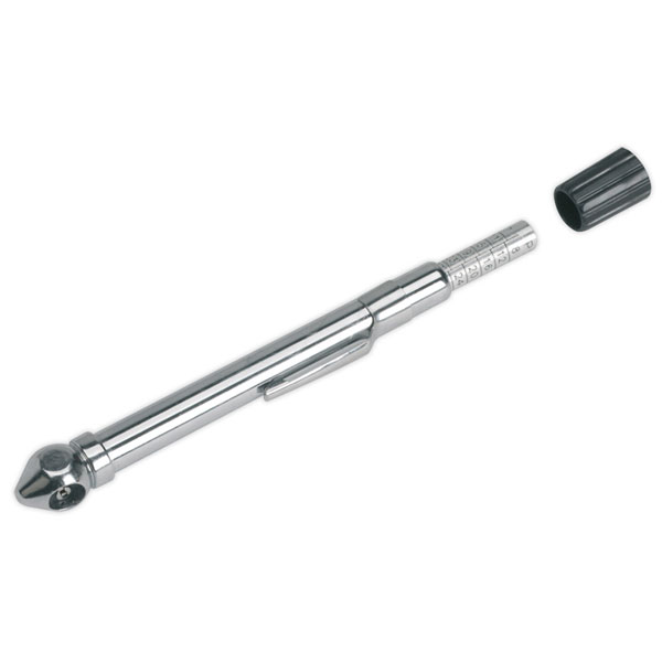 Sealey TSTPG9 Tyre Pressure Gauge with Pocket Clip 6-50psi