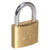 Siegen S0987 Brass Body Padlock with Brass Cylinder 40mm