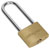Siegen S0989 Brass Body Padlock with Brass Cylinder Long Shackle 40mm