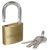 Siegen S0992 Brass Body Padlock with Brass Cylinder 40mm Key Alike Pack Of 4