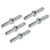 Sealey AC10 Double End Hose Connector 1/4 Hose Pack of 5