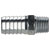 Sealey AC40 Male Screwed Tail Piece 1/4bspt - 1/2 Hose Pack of 5