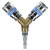 Sealey AC55 Twin Coupling Bodies Y Adaptor