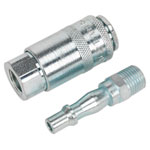 Sealey AC61 Air Tool Coupling Kit 1/4bsp
