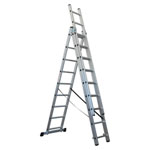 Sealey ACL3 Aluminium Extension Combination Ladder 3x9 En131