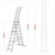 Sealey ACL3 Aluminium Extension Combination Ladder 3x9 En131