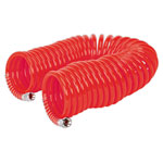 Sealey AH10C/6 PU Coiled Air Hose 10m x Ø6mm with 1/4BSP Unions