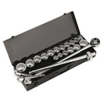Sealey AK259/CRV Socket Set 22pc 3/4sq Drive - Walldrive - Duometric