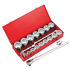 Sealey AK261 Socket Set 22pc 1sq Drive Metric