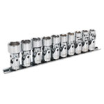 Sealey AK2710 Universal Joint Socket Set Walldrive 10pc 3/8sq Drive Metric