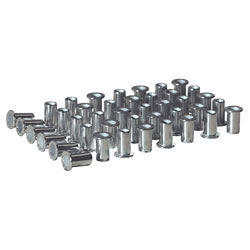 Sealey AK396/3 Rivet Nut Flat Head Aluminium M5 x 0.8mm (0.5-2.5mm Cap) Pk 50