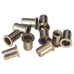 Sealey AK39602/1 Rivet Nut Flat Head Aluminium M8 x 1.25mm (1.0-4.0mm Cap) Pk 10