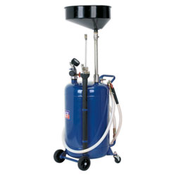 Sealey AK459DX Mobile Oil Drainer with Probes 90ltr Air Discharge