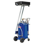 Sealey AK462DX Mobile Oil Drainer with Probes 100ltr Cantilever Air Discharge