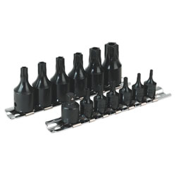 Sealey AK5585 Impact Trx-star Security Socket Set 13pc 1/4 and 3/8sq Drive