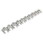 Sealey AK598 Crow's Foot Spanner Set 10pc Metric