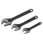 Sealey AK607 Adjustable Wrench Set 3pc Rust Resistant