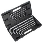 Sealey AK6143 Extra-long Large Hex Key Set 10pc Metric