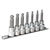 Sealey AK621 Hex Ball-end Socket Bit Set 7pc Metric 3/8sq Drive 62mm