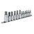 Sealey AK6213 Trx-star Socket Bit Set 12pc 1/4, 3/8 and 1/2sq Drive