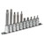 Sealey AK6215 Spline Socket Bit Set 10pc 1/2sq Drive