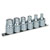 Sealey AK6561 Hex Socket Bit Set with Rail 6pc Stubby 1/2sq Drive Metric