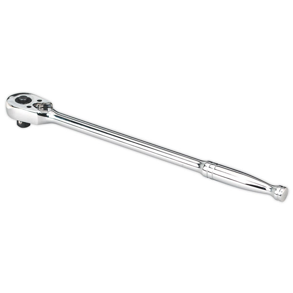Sealey Ratchet Wrench Long Pattern 375MM 1/2" Sq. Drive Pear-head Flip Reverse