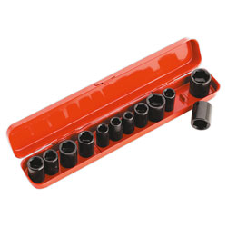 Sealey AK682 Impact Socket Set 12pc 3/8sq Drive Metric/imperial