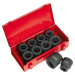 Sealey AK688 Impact Socket Set 10pc 1"sq Drive Metric/imperial