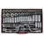 Sealey AK694 Socket Set 64pc 3/8 and 1/2sq Drive - Walldrive - Duometric