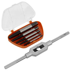 Sealey AK721 Screw Extractor Set with Wrench 6pc Helix Type