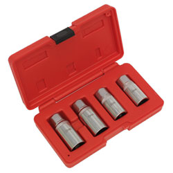 Sealey AK723 Stud Extractor Set 4pc 1/2Sq Drive Metric