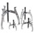 Sealey AK79 Gear Puller Set 4pc Triple Leg