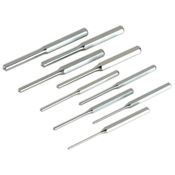 Sealey AK9109M Roll Pin Punch Set 9pc 312mm Metric Rapid Online
