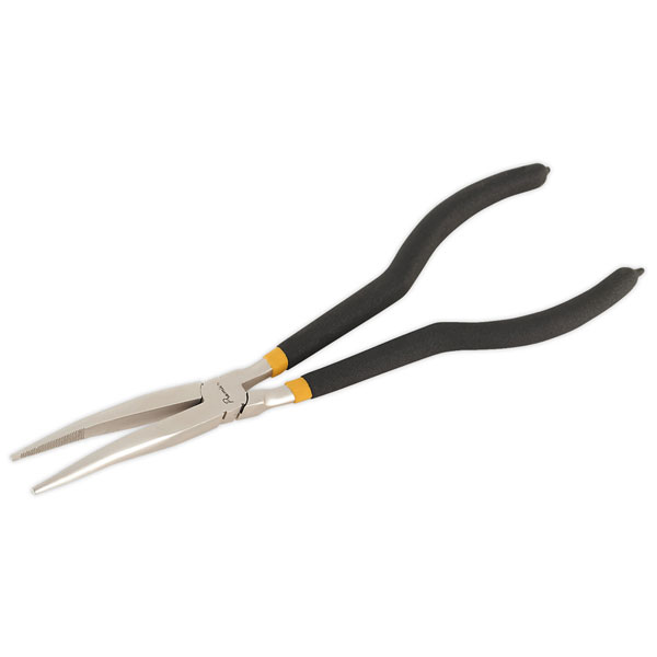 Sealey AK935 Needle Nose Pliers 280mm Offset Ni-fe Finish | Rapid Online