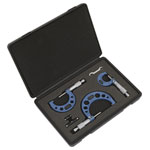 Sealey AK9651M Micrometer Set 3pc Metric