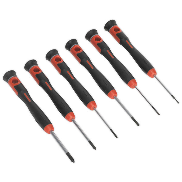 Sealey AK97302 Microtip Precision Screwdriver Set 6pc | Rapid Online