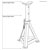 Sealey AS12000 Axle Stands 12tonne Capacity Per Stand 24tonne Per Pair