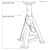 Sealey AS5000M Axle Stands 5tonne Capacity Per Stand 10tonne Per Pair Med Height