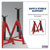 Sealey AS5000M Axle Stands 5tonne Capacity Per Stand 10tonne Per Pair Med Height