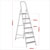 Sealey ASL7 Aluminium Step Ladder 7-tread En131