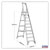 Sealey AXL10 Aluminium Step Ladder 10-tread Industrial Bs 2037/1