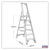 Sealey AXL6 Aluminium Step Ladder 6-tread Industrial Bs 2037/1