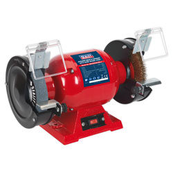 Sealey BG150XLW/98 Bench Grinder 150mm with Wire Wheel 370W/230V