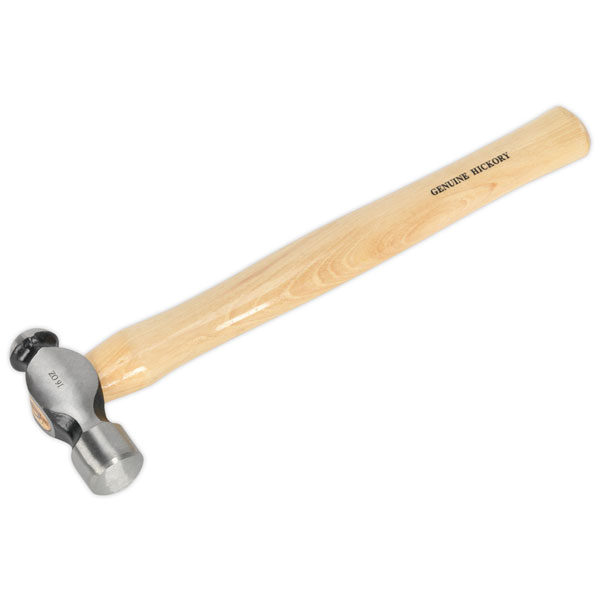 Sealey Bph16 Ball Pein Hammer 1lb Hickory Shaft 