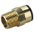 Sealey CAS15BSA 15mm x 1/2bspt Brass Straight Adaptor