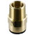 Sealey CAS15BSA 15mm x 1/2bspt Brass Straight Adaptor